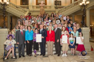 Sen. Albers Honors Childhood Cancer Patients and Families at Georgia State Capitol 